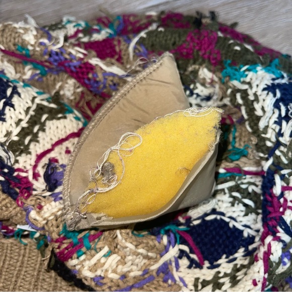 Vintage Peck & Peck Women’s Hand Knit Coogie Style Sweater Collared Shoulder Pad - Picture 7 of 12